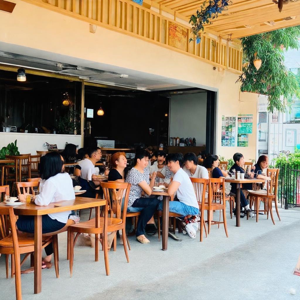 Quán Hội Ngộ An Nhơn Bình Định với không gian thoải mái, lý tưởng cho gặp gỡ bạn bè.